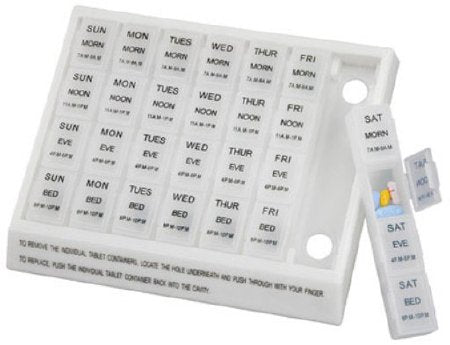 Mabis Healthcare Pill Organizer Large 7 Day 4 Dose - 640-8223-0000