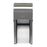 Compact - Toilet Tissue Dispenser Silver Stainless Steel Manual 2 Rolls Vertical Mount - 56782