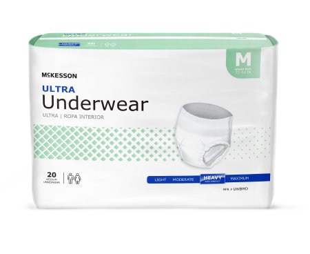 McKesson McKesson Ultra Adult Absorbent Underwear Pull On Medium Disposable Heavy Absorbency - UWBMD