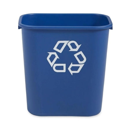 Deskside - Recycling Container 28-1/8 Quart Rectangular Blue Open Top - FG295673BLUE