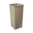 Rubbermaid Untouchable - Trash Can 23 gal. Square Beige LLDPE Open Top - FG356988BEIG