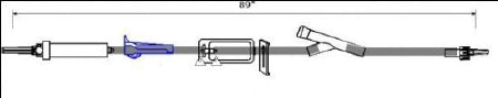 Bravo - Primary IV Administration Set 20 Drops / mL Drip Rate 89 Inch Tubing 2 Ports - B3049