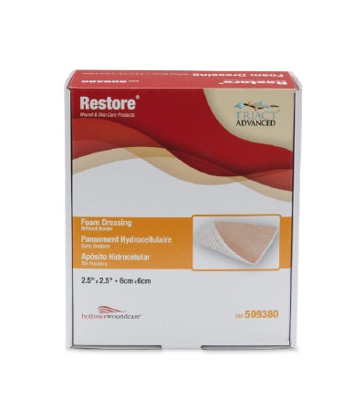 SteadMed Restore Foam Dressing 2-1/2 X 2-1/2 Inch Square Non-Adhesive without Border Sterile - 509380