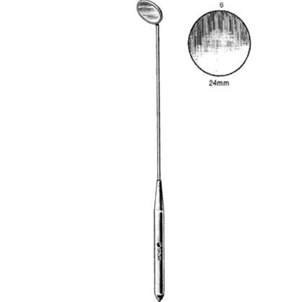 Sklar Instruments Laryngeal Mirror 24Mm #6 Handle Chrome Ea - 73-1196
