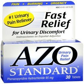 I Health Inc AZO Urinary Pain Relief 95 mg Strength Phenazopyridine HCL Tablet 30 per Bottle - 87651030152