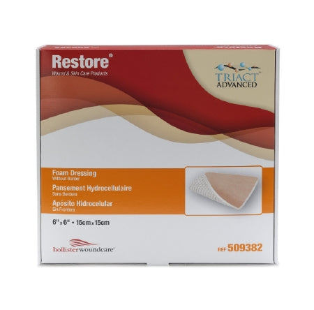 SteadMed Restore Foam Dressing 6 X 6 Inch Square Non-Adhesive without Border Sterile - 509382