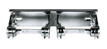 Georgia Pacific Georgia-Pacific Toilet Tissue Dispenser Chrome Metal Steel Manual 2 Rolls Wall Mount - 57120/01