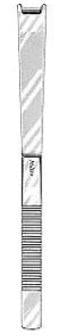 Miltex Miltex Osteotome Cinelli 12 mm Straight Blade with Double Guards OR Grade Stainless Steel NonSterile 6-1/2 Inch Length - 21-216