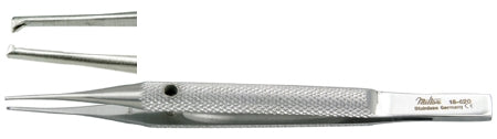 Miltex Miltex Tissue Forceps Kirby 4 Inch OR Grade Stainless Steel (German) NonSterile NonLocking Round Thumb Handle Straight 1 X 2 Teeth - 18-620