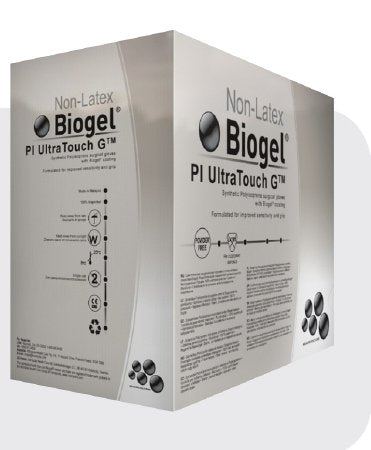 Molnlycke Biogel PI UltraTouch G Surgical Glove Size 6 Sterile Polyisoprene Standard Cuff Length Micro-Textured Straw Not Chemo Approved - 42160