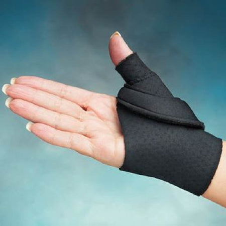 Patterson Medical Supply Comfort Cool Thumb Splint CMC Abduction Right Hand Black Medium - 56097909