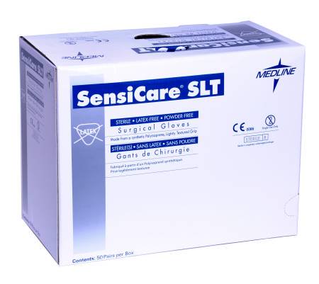 SensiCare SLT - Surgical Glove Size 6.5 Sterile Pair Polyisoprene Extended Cuff Length Fully Textured Cream Not Chemo Approved - MSG1565