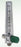 Precision Medical Precision Medical Oxygen Flowmeter Adjustable with 1 Power Take-Off 0 - 15 LPM DISS Hand Tight Adapter - 8MFA1003PTO