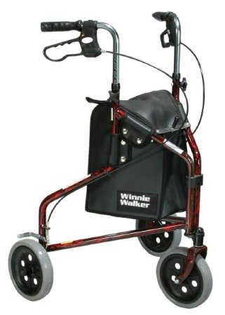 Drive Medical Winnie Lite Supreme 3 Wheel Rollator Tan Plaid Aluminum Frame - 199