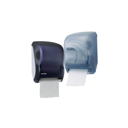 Saalfeld Redistribution Tear-N-Dry Paper Towel Dispenser Black Pearl Plastic Motion Activated 1 Roll - T1390TBK