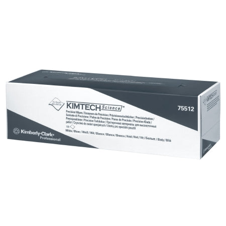 Kimberly Clark KIMTECH SCIENCE Precision Task Wipe Light Duty White NonSterile 1 Ply Tissue 11-4/5 X 11-4/5 Inch Disposable - 75512