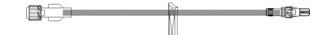 ICU Medical Extension Set 15 Inch Tubing Without Port DEHP-Free - B1326
