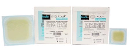 DermaFilm - Hydrocolloid Dressing 2 X 2 Inch Square Sterile - 00229E