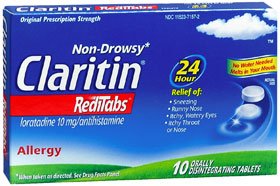 Claritin Redi Tabs - Allergy Relief 10 mg Strength Tablet 10 per Box - 11523715702