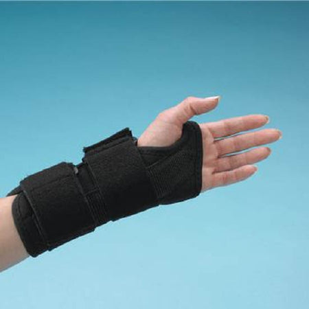 Patterson Medical Supply TeraFoam Wrist Brace Terafoam Cock-Up Neoprene / Terry Cloth Right Hand Black X-Large - 81505056