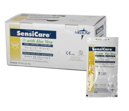 SensiCare - Surgical Glove Size 9 Sterile Pair Polyisoprene Extended Cuff Length Smooth White Chemo Tested - MSG1090