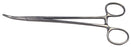 BR Surgical BR Surgical Tonsil Forceps Schnidt 7-1/2 Inch Surgical Grade Stainless Steel NonSterile Ratchet Lock Finger Ring Handle Curved Serrated Tips - BR50-18319