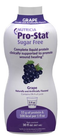 Medical Nutrition USA Pro-Stat Sugar-Free Protein Supplement Grape Flavor 30 oz. Bottle Ready to Use - 50064