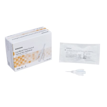 McKesson LiquiBand Flow Control - Skin Adhesive 0.5 mL Liquid Precision Applicator Tip n-Butyl Cyanoacrylate - 122-LFC