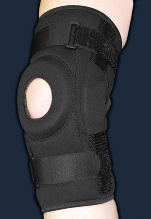 DJO ProStyle Hinged Patella Knee Wrap 2X-Large / 3X-Large Wraparound / Hook and Loop Straps 19 to 23 Inch Left or Right Knee - 2372X-3X