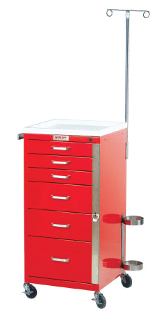 Harloff Utility Cart Steel 44 X 56 X 24 Inch 6 Drawers - IOL924