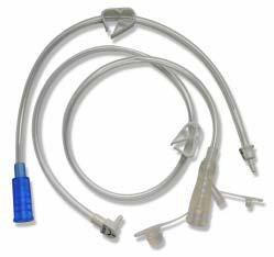 Applied Medical Technologies AMT Mini Classic Right Angle Connector with Bolus Adapter 12 Inch - 6-1221