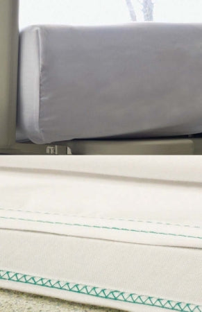 Standard Textile Versatility Bed Sheet Fitted 36 X 83 X 9 Inch White Cotton 35% / Polyester 65% Reusable - 16940800