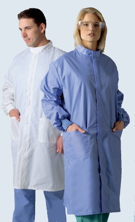 ASEP A/S - Lab Coat White X-Large Knee Length Reusable - Medline - 6620BLHXL