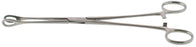 BR Surgical BR Surgical Sponge Forceps Foerster 7 Inch Surgical Grade Stainless Steel NonSterile Ratchet Lock Finger Ring Handle Straight Serrated Fenestrated Teardrop Jaws - BR16-17018