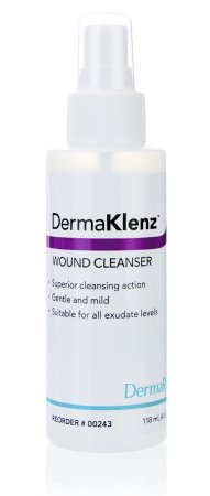 DermaKlenz - Wound Cleanser 4 oz. Pump Bottle NonSterile - 00243
