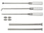 Miltex Instrument Set One of Each V, Hockey Stick and Round Bullet Shaped Breast Dissector, Small and Large Trocar Tube - PM-21970