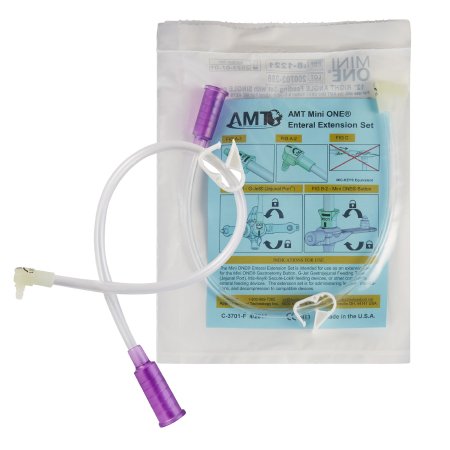 Mini ONE - Bolus Enteral Feeding Extension Tube Set 12 Inch, Purple - 8-1221