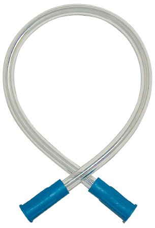 Drive Medical - Suction Connector Tubing 10 Inch Length Female Connector Clear - SUCP TUBING 10