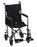Nova Ortho-Med Transport Chair Aluminum Frame 300 lbs. Weight Capacity Full Length / Fixed Height Arm Black - 329BK