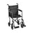 Nova - Lightweight Transport Chair Aluminum Frame 300 lbs. Weight Capacity Full Length / Fixed Height Arm Black Upholstery - 329BK