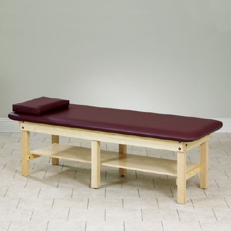 Clinton Industries Bariatric Low Series Bariatric H-Brace Treatment Table Fixed Height 600 Lbs. - 6196-1NT-3C