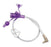 Applied Medical Technologies Mini ONE Right Angle Connector with Y-Port Adapter 24 Inch, Purple - 202924