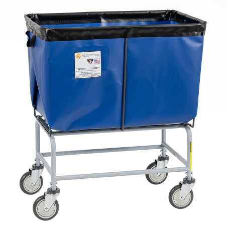 R & B Wire Products - Elevated Basket Truck 6 Bushel Capacity Zinc Plated Steel 5 Inch Casters - 466B