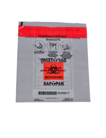 Saf-T-Pak - Inner Leak Proof Bag 8-1/2 X 10-1/2 Inch, Biohazard Symbol - Fisher Scientific - NC9199101