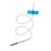Myco Medical Supplies Blood Collection Set Vaku-8 12 Tb 23Gx3/4" Cnvntnl Blue Multi-Sample 100/Box, 10 Bx/Ca - SVMS-23A