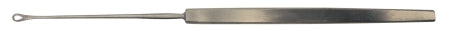 BR Surgical BR Surgical Ear Curette Shapleigh 6-1/4 Inch Length Single-ended Flat Handle Small Tip Straight Serrated Fenestrated Oval Tip - BR44-19401