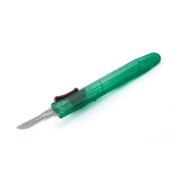 Myco Medical Supplies Scalpel Surgical Technocut Plus #10 Safety Sterile Disposable 10/Bx - 6008TR-10
