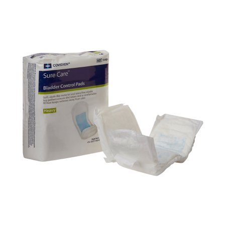 Sure Care - Bladder Control Pad 4 X 12-1/2 Inch Heavy Absorbency Polymer Core One Size Fits Most Adult Unisex Disposable - 1140A