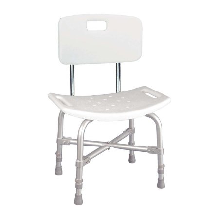 drive - Knocked Down Bariatric Bath Bench Aluminum Frame With Backrest 20 Inch Seat Width - 12021KD-1