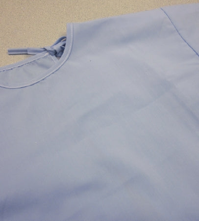 Standard Textile Patient Exam Gown Medium Pediatric Blue - 69740033